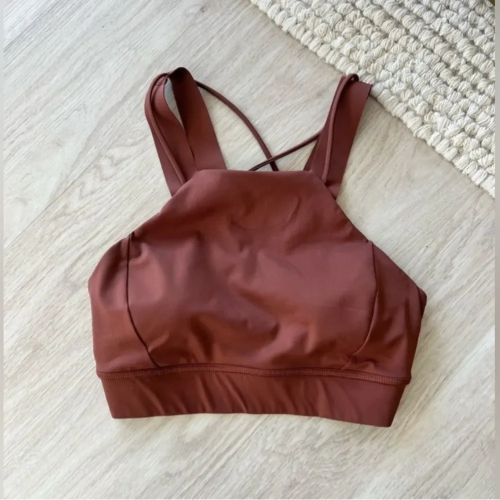 Lululemon Size 2 W2CNUS Strong at Heart Bra Medium Support Ancient Copper